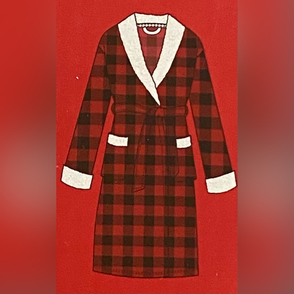 Martha Stewart Collection women's Plush Robe One size fits most - Picture 1 of 8